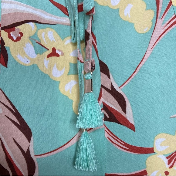 🎉Host Pick🎉L*Space Tropical Floral High Waist Westside Shorts Tassel NWT Sz S - Picture 9 of 16